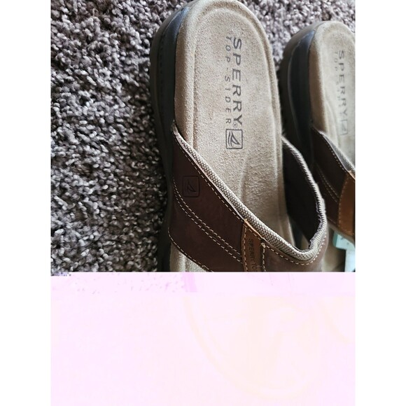 Sperry Mens Baitfish Thong Sandals, Brown Size 11 M main image 4